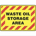 Accuform SAFETY SIGN WASTE OIL STORAGE AREA MCHL508XT MCHL508XT